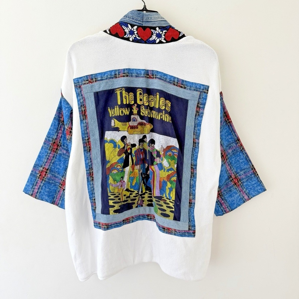 Shannon Passero Patchwork Cardigan The Beatles Yellow Submarine O/S
